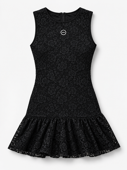 LACE FLARE MINI DRESS